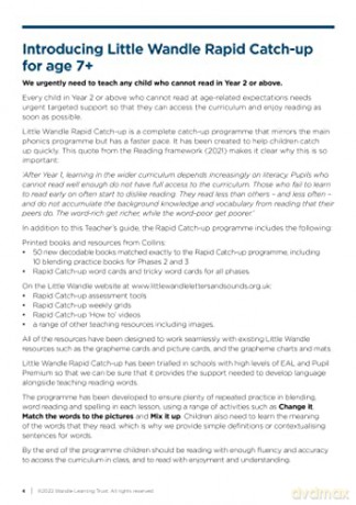 Rapid Catch-Up For Age 7+ Teachers Guide - Wandle Learning Trus [KSIĄŻKA]