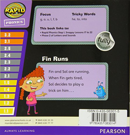 Rapid Phonics Step 1 Fin Runs Fiction - Dale Tenby [KSIĄŻKA]