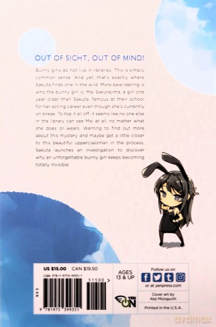 Rascal Does Not Dream Of Bunny Girl Vol1 - Hajime Kamoshida [KSIĄŻKA]