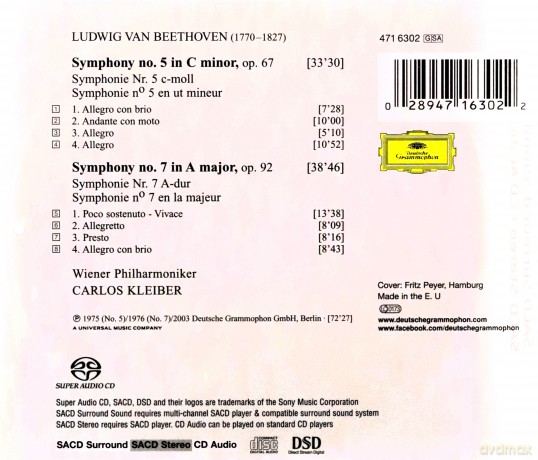 Kleiber; Wiener Philharmoniker: Beethoven 5 & 7 (Hybrid) [SACD]
