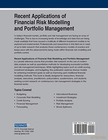 Recent Applications Of Financial Risk Mo - Krinjari Ime [KSIĄŻKA]