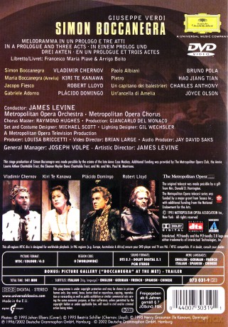 Levine J.; Domingo,Millo,The Metrop.Opea: Verdi Simone Boccanegra [DVD]