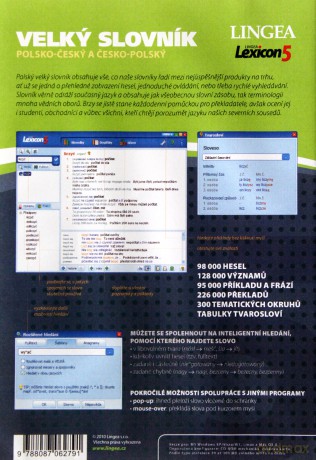 Lexicon 5 Wielki Słownik Polsko-Czeski Czesko-Polski [CD-ROM]