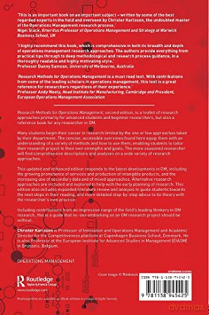 Research Methods For Operations Manageme - Christer Karlsson [KSIĄŻKA]