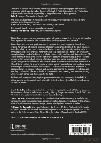 Research Methods In Critical Security St - Mark B. Salter [KSIĄŻKA]