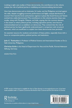 Rethinking Parties In Democratizing Asia - Julio C. Teehankee [KSIĄŻKA]