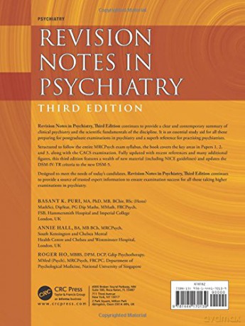 Revision Notes In Psychiatry Third Editi - Basant Puri [KSIĄŻKA]