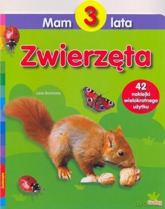 Mam 3 Lata Zwierzęta 42 Naklejki - Boumans [KSIĄŻKA]