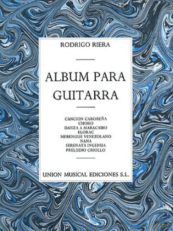 Rodrigo Riera Album Para Guitarra Gtr - Rodrigo Riera [KSIĄŻKA]