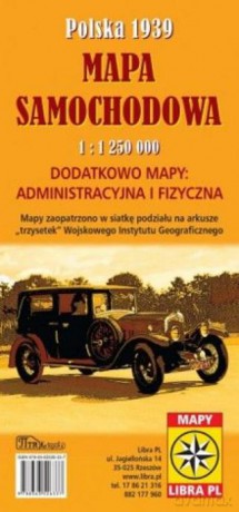 Mapa Samochodowa. Polska 1939 1:1 250 000 [KSIĄŻKA]