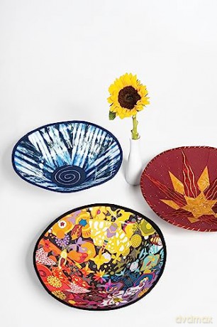 Round Fabric Art Bowls - Kirsten Fisher [KSIĄŻKA]