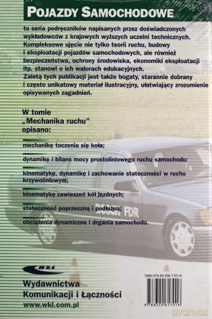 Mechanika Ruchu Pojazdy Samochodowe - Prochowski Leon [KSIĄŻKA]
