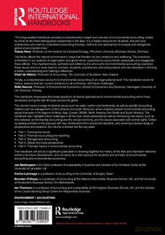 Routledge Handbook Of Environmental Acco - Jan Bebbington [KSIĄŻKA]