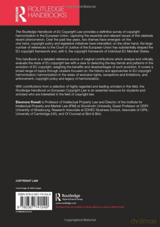 Routledge Handbook Of Eu Copyright Law - Eleonora Rosati [KSIĄŻKA]