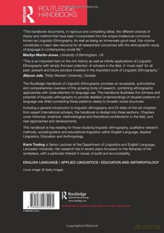 Routledge Handbook Of Linguistic Ethnogr - Karin Tusting [KSIĄŻKA]