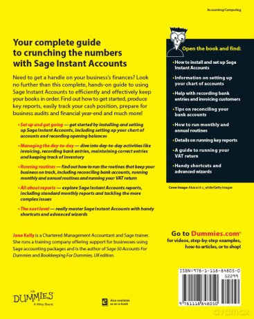 Sage Instant Accounts For Dummies - Jane E Kelly [KSIĄŻKA]