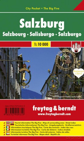 Salzburg City Plan 18800 Freytag Berndt [KSIĄŻKA]
