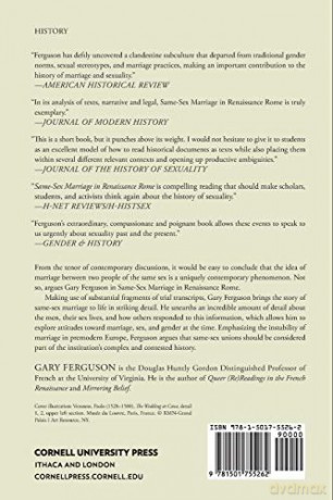 Samesex Marriage In Renaissance Rome - Gary Ferguson [KSIĄŻKA]