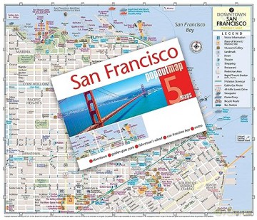San Francisco Popout Map - Popout Maps [KSIĄŻKA]