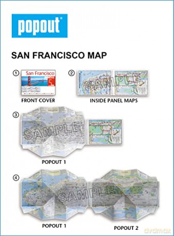 San Francisco Popout Map - Popout Maps [KSIĄŻKA]