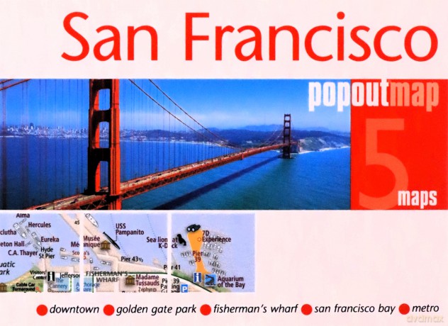 San Francisco Popout Map - Popout Maps [KSIĄŻKA]