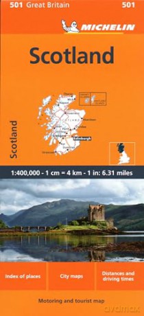 Scotland Michelin Regional Map 501 [KSIĄŻKA]