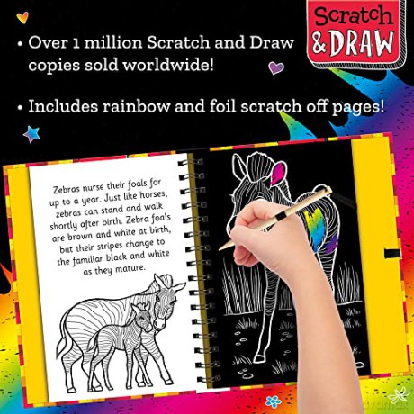 Scratch And Draw Animals - Oakley Graham [KSIĄŻKA]