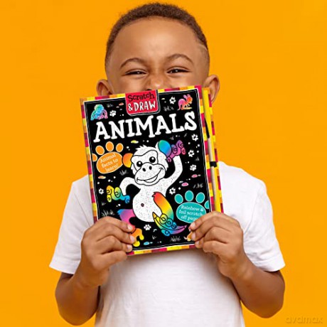 Scratch And Draw Animals - Oakley Graham [KSIĄŻKA]
