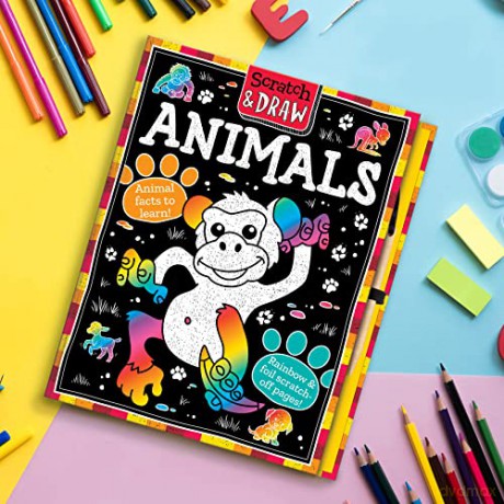 Scratch And Draw Animals - Oakley Graham [KSIĄŻKA]