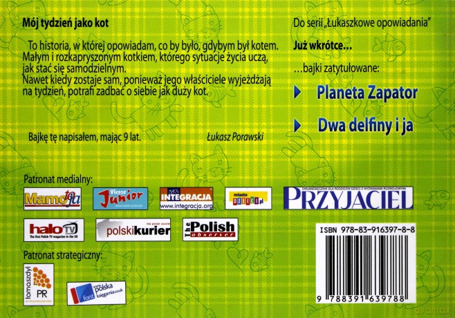 Mój Tydzień Jako Kot - Porawski Ł. [KSIĄŻKA]