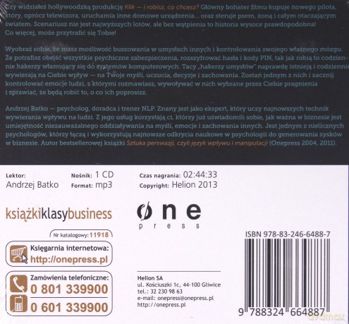 Mp3 Haker Umysłów - Batko A. [KSIĄŻKA]