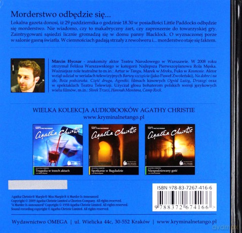 Mp3 Morderstwo Odbędzie Się 6 - Christie Agatha [KSIĄŻKA]