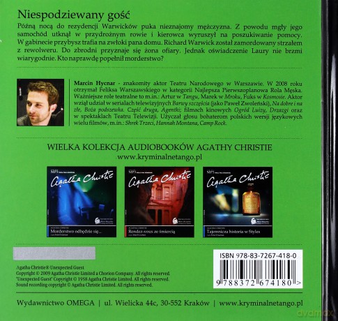 Niespodziewany Gość - Christie Agatha (digibook) [AUDIOBOOK] [CD]