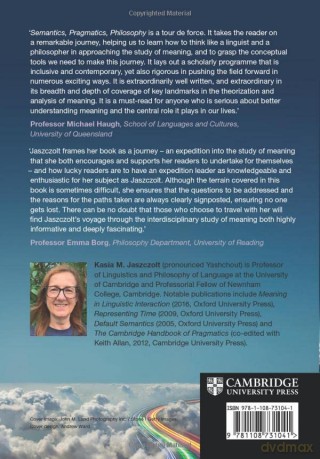 Semantics Pragmatics Philosophy - Jaszczolt Kasia M. [KSIĄŻKA]