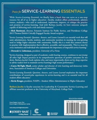 Service Learning Essentials Questions - Barbara Jacoby [KSIĄŻKA]