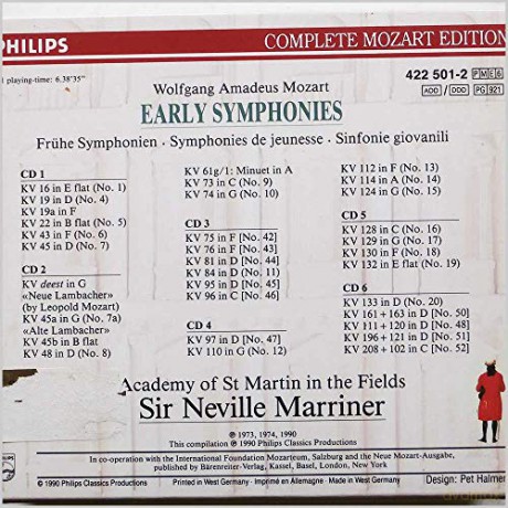 Marriner/Asmif: Mozart-Ed V.01 [6CD]