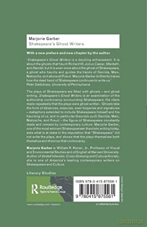 Shakespeares Ghost Writers - Marjorie Garber [KSIĄŻKA]