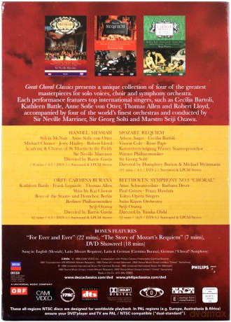 Marriner/Ozawa/ Solti: Great Choral Classics [3DVD]