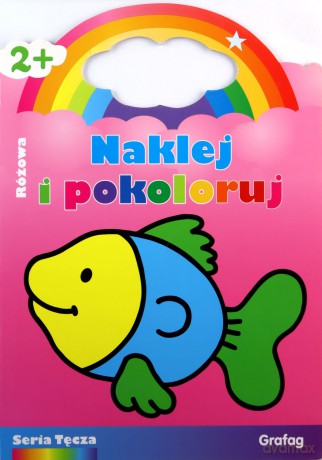 Naklej I Pokoloruj Różowa [KSIĄŻKA]