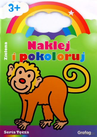 Naklej I Pokoloruj Zielona [KSIĄŻKA]