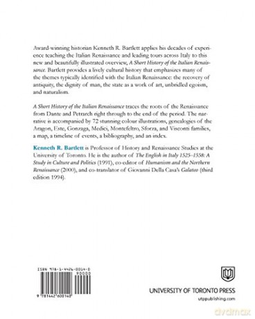 Short History Of The Italian Renaissanc - Kenneth R Bartlett [KSIĄŻKA]
