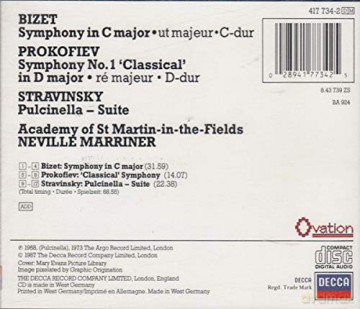Marriner: Bizet [CD]