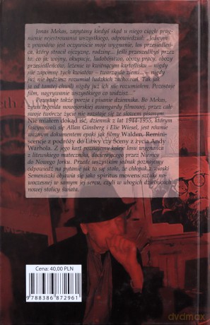 Nie Miałem Dokąd Iść - Mekas J. [KSIĄŻKA]