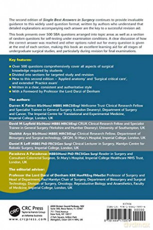Single Best Answers In Surgery Second Ed - Darren Patten [KSIĄŻKA]