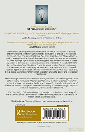 Singularity Of Literature - Derek Attridge [KSIĄŻKA]