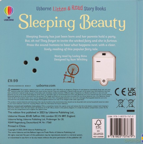 Sleeping Beauty Sound Book - Lesley Sims [KSIĄŻKA]