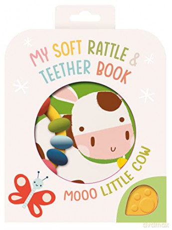 Soft Rattle Teether Moo Cow [KSIĄŻKA]