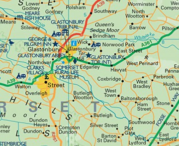 Somerset Pocket Map - Collins Maps [KSIĄŻKA]