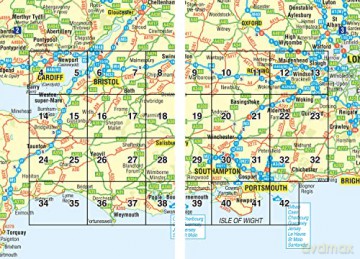 Southern England A-Z Road Atlas - A-Z Maps [KSIĄŻKA]