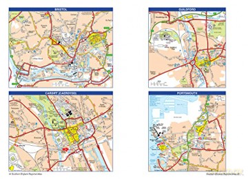 Southern England A-Z Road Atlas - A-Z Maps [KSIĄŻKA]